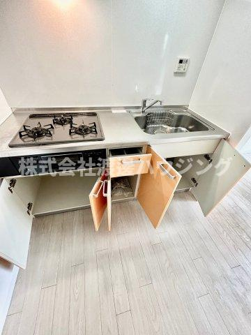 コーポイラスのキッチン|キッチン下収納