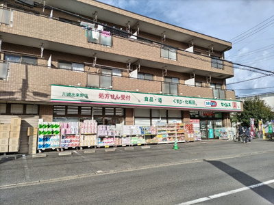 ドラッグセイムス 川崎出来野店まで500ｍ