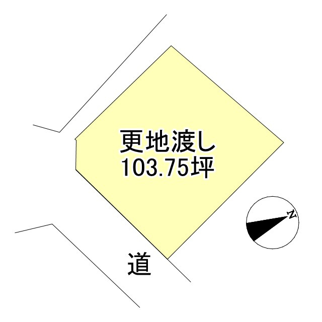 西条市船屋甲の売地の土地図
