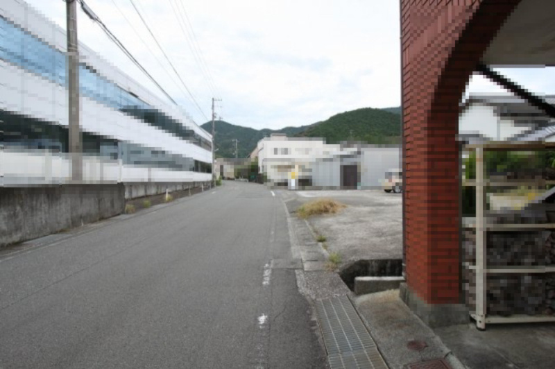 神田　建築条件なし　売土地の前面道路含む現地写真