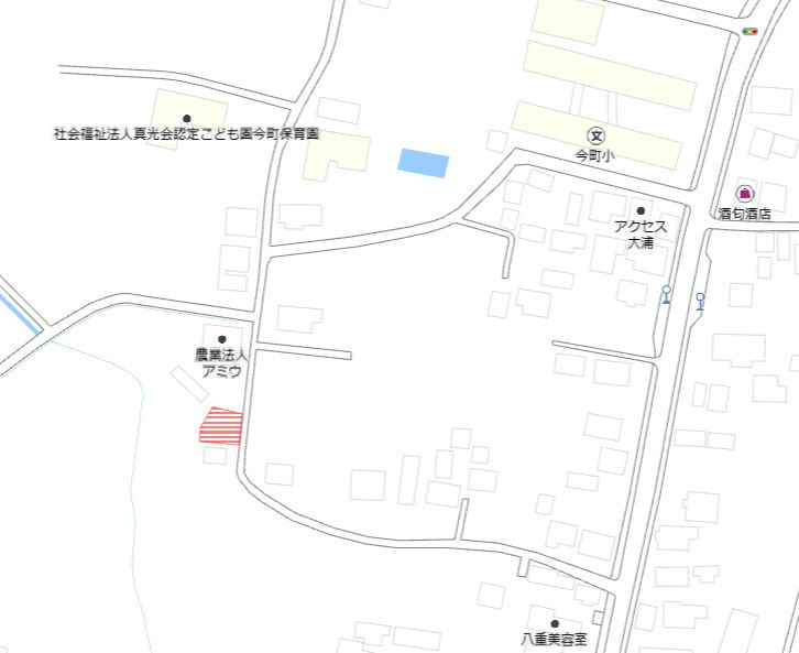 都城市今町の売地の土地図