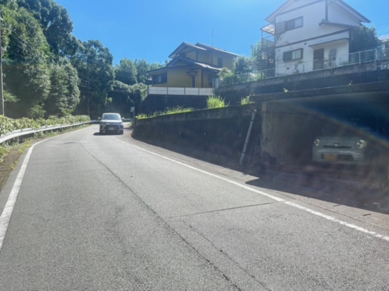 熊本市西区花園7丁目売地の前面道路含む現地写真