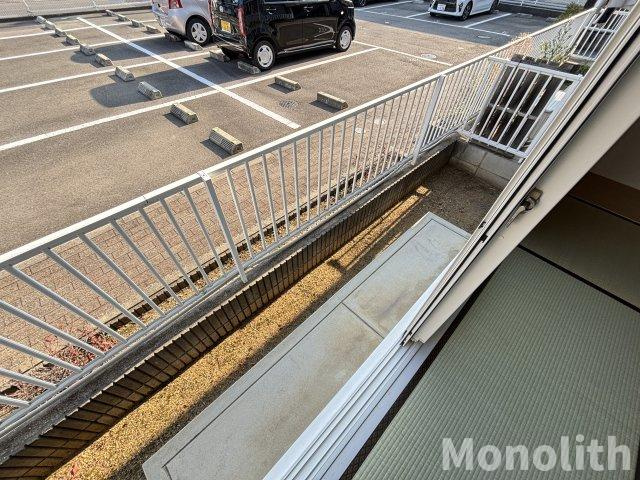 グリーンヒル半田A棟のバルコニー