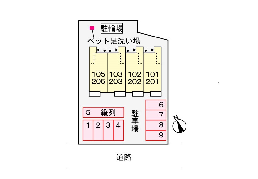 サウスヌーヴォーの駐車場
