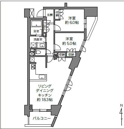 グレーシア湘南辻堂の間取り