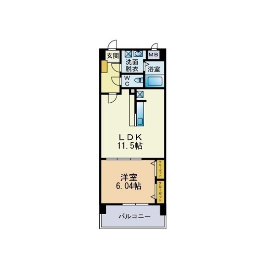 【間取り】 | グランディール大橋 | 現況優先。