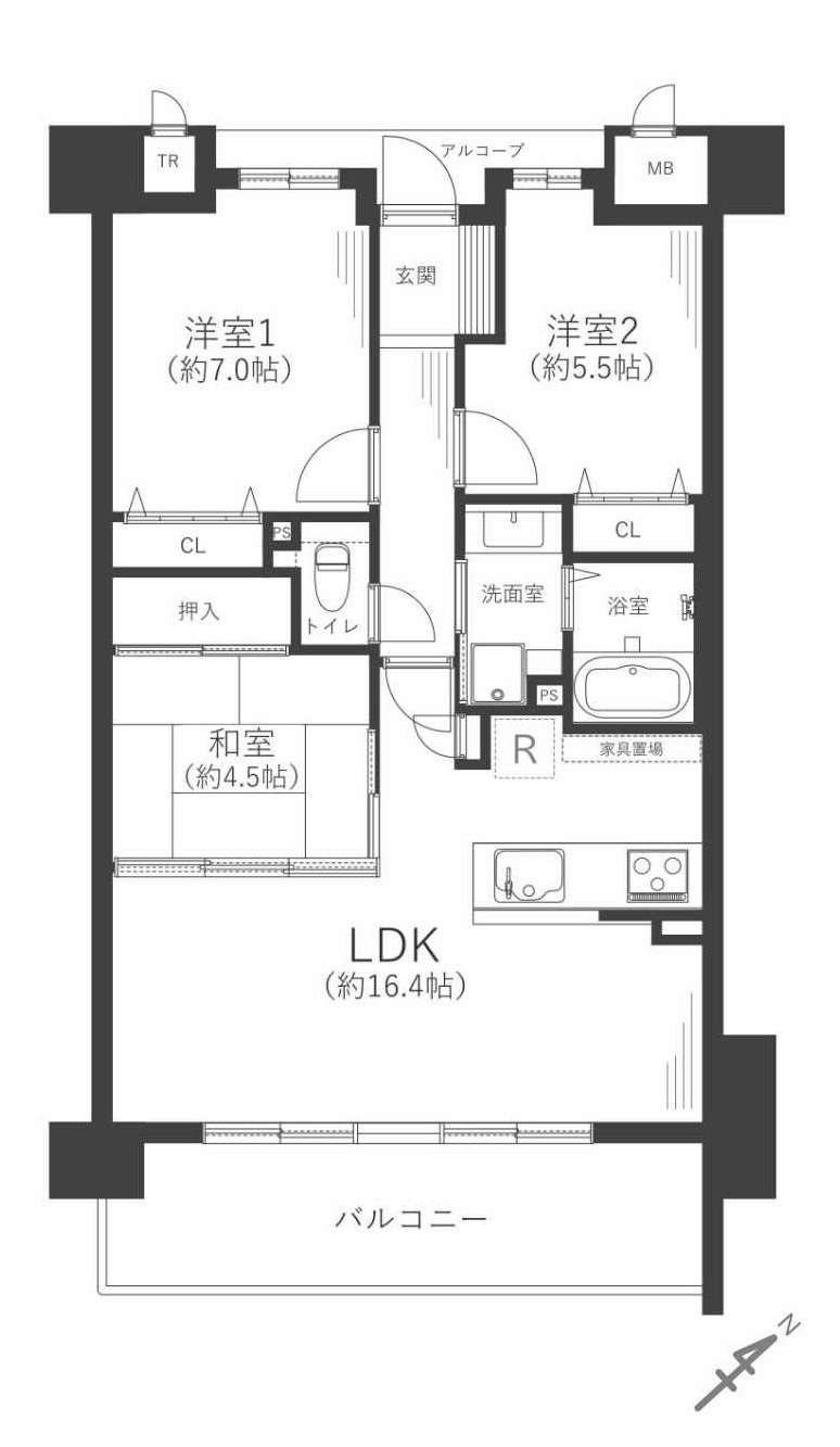BELISTA都島毛馬橋の間取り