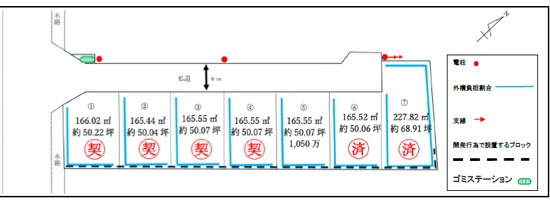 君津市貞元　土地　小学校まで徒歩8分の土地図