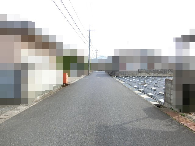 伯耆町大殿売地の前面道路含む現地写真