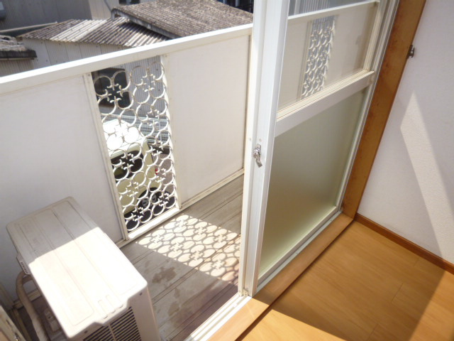 シャトレーヌ柳田Bのバルコニー