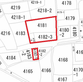 【土地図】 | 鹿屋市花岡町(全4筆)　売地