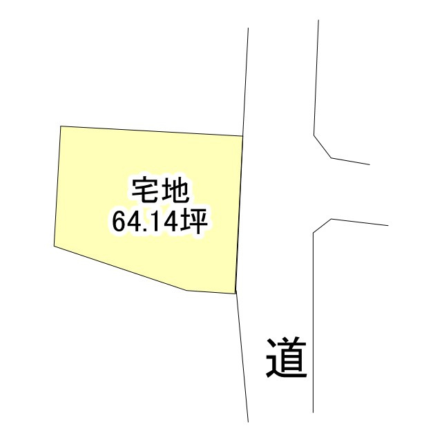 西条市下島山甲の売地の土地図