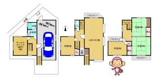 【間取り】 | 高槻市郡家新町　中古戸建 | 間取り