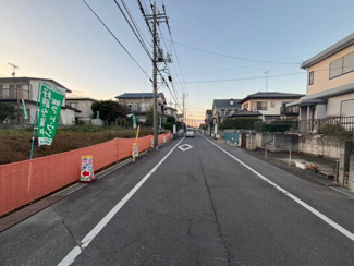 【前面道路含む現地写真】 | 狭山市水野　建築条件なし売地　西武新宿線『入曽駅』徒歩13分　【南小学区】