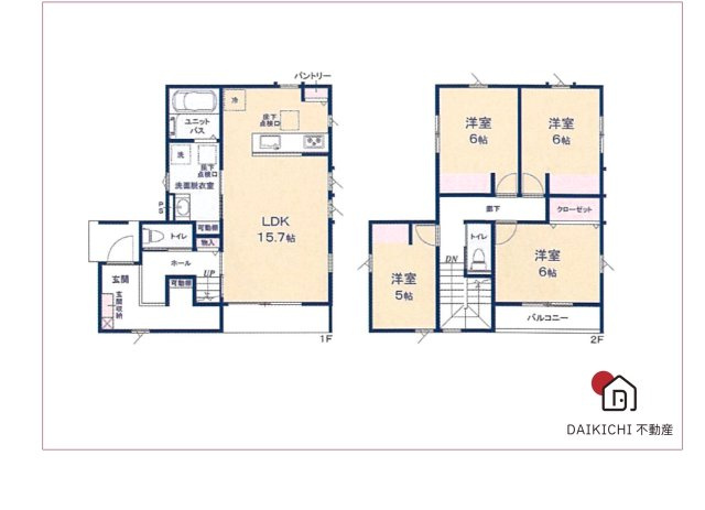 【間取り】 | 熊谷市末広　新築戸建　フェリディアガーデン　8号棟 | 8号棟
