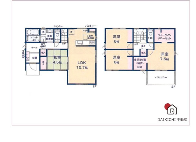 【間取り】 | 熊谷市末広　新築戸建　フェリディアガーデン　9号棟 | 9号棟
