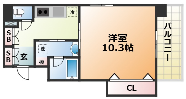 エスティ・ロアール神戸西の間取り