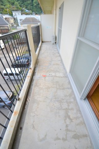 広島市西区己斐西町の賃貸マンションのバルコニー
