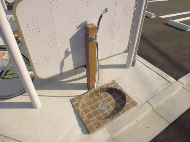 倉敷市連島町連島のアパートのその他共用部分|ペット足洗い場
