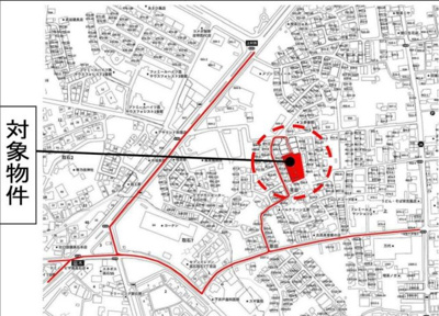 【地図】 | 敷地約394坪！ファミリータイプの一棟収益アパート！