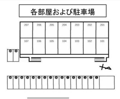 【区画図】 | 敷地約394坪！ファミリータイプの一棟収益アパート！