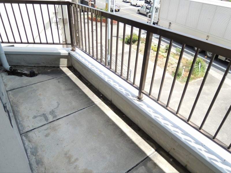 十字路ハイツのバルコニー