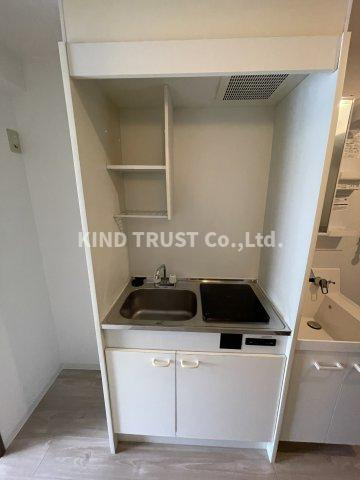 ブランシェ天満のキッチン|コンパクトなキッチンで掃除もラクラク