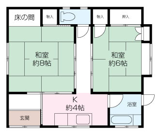三春町6丁目中古平屋の画像