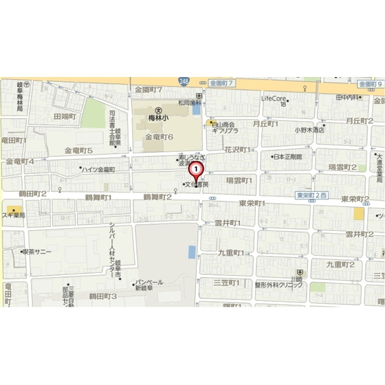 岐阜市東栄町１丁目の駐車場の外観