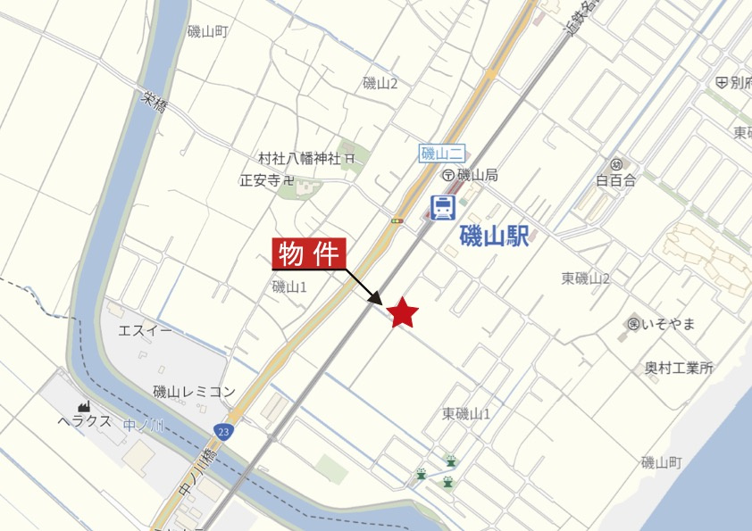 鈴鹿市東磯山1丁目の地図|広域Map