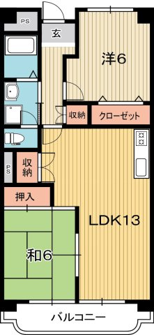 塩田町マンションの間取り