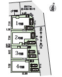 伊勢原市沼目9期　新築戸建　全4棟1号棟の区画図