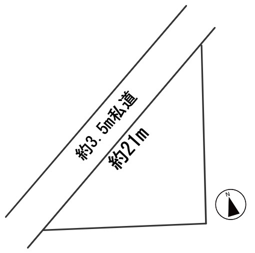 ６４２９０　岐阜市北一色1丁目土地の区画図