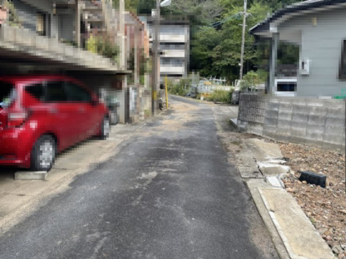 ６４２９０　岐阜市北一色1丁目土地の前面道路含む現地写真