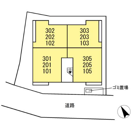 D Paina 宿河原6の区画図