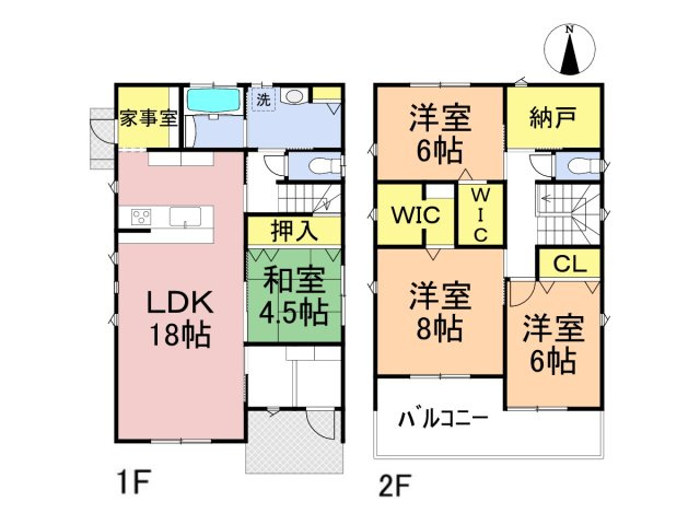 戸建　岐阜市六条江東２丁目2期　全3区画分譲の間取り|(C号棟)、価格3110万円、4LDK、土地面積169.52㎡、建物面積115.92㎡
