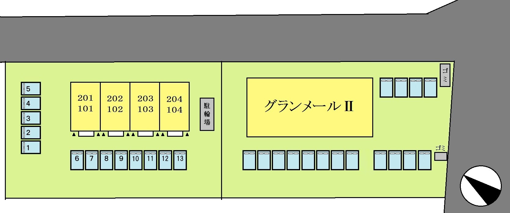 アルファ　グランメールの駐車場|駐車場
