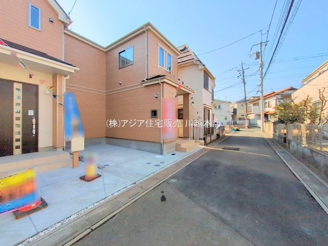 月々８万円台～　新築戸建　富士見市鶴馬第1期の前面道路含む現地写真|北側 4.0ｍ私道