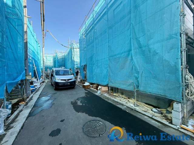新築戸建　茅ヶ崎市松林2丁目　全10棟の前面道路含む現地写真