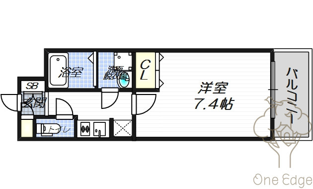 サムティ北梅田VESSEELの間取り