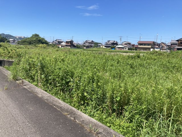 西条市河原津の売地の前面道路含む現地写真