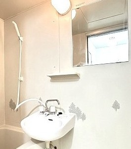 【洗面所】 | 日吉パフィオマンション | バスルームにある洗面台です！鏡の前で身支度ばっちりできちゃいます◎