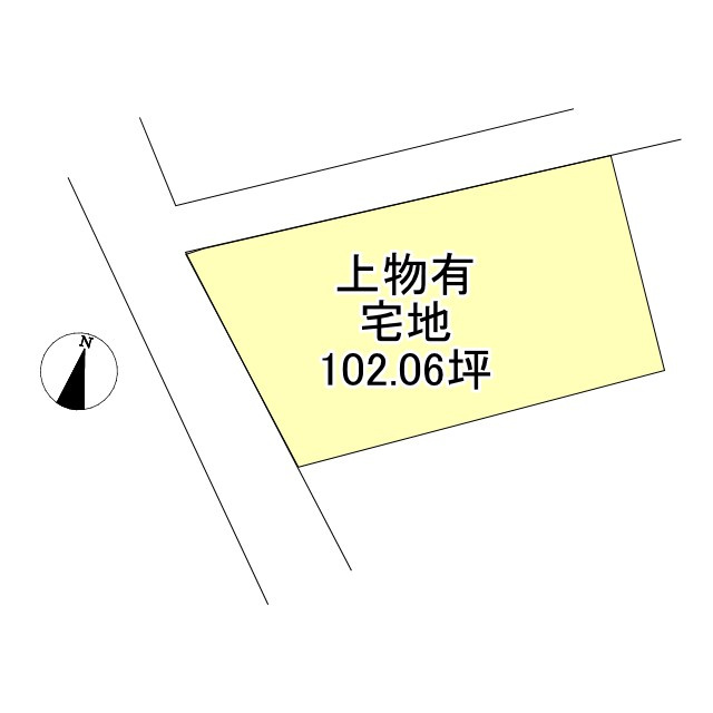西条市大町の売地の土地図