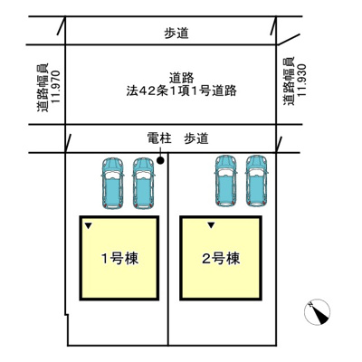 【区画図】 | 赤穂市松原町第３/全２棟
