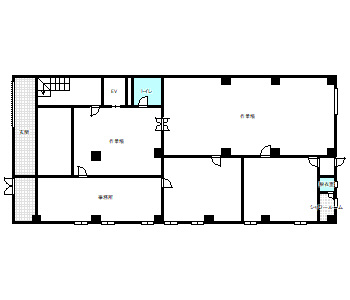 蒲郡事務所の間取り