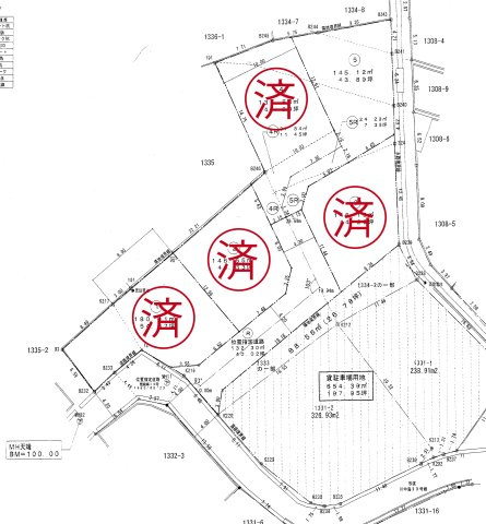 川中島駅前分譲地の土地図