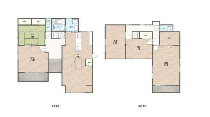 【間取り】 | 袋井市春岡 中古戸建て | 効率的かつ暮らしのことをしっかり考えた間取りです

