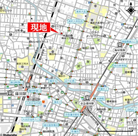 パークリュクス蒲田一丁目の地図
