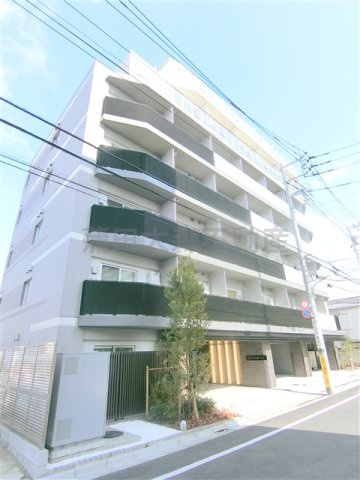 パークリュクス蒲田一丁目の外観|2020年1月築　RC鉄筋コンクリート造地上7階建て総戸数38戸
東京都大田区蒲田1丁目　JR京浜東北線蒲田駅徒歩10分、京浜急行本線梅屋敷駅徒歩11分