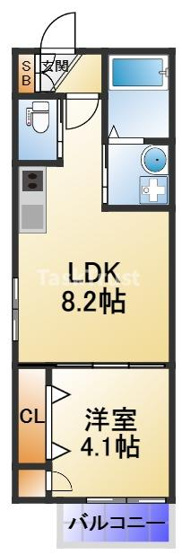 【間取り】 | F asecia 関目
